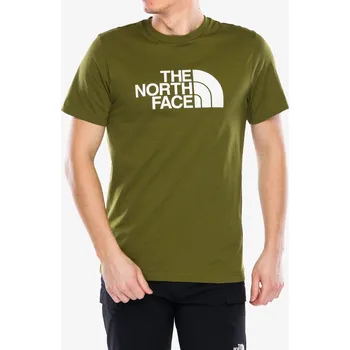 Pánské tričko Bavlněné tričko The North Face S/S Easy Tee - forest olive/tnf white