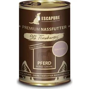 Krmivo pro psa Escapure krájené koňské menu 6x400 g