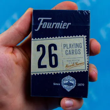 Poker Fournier 26 Bridge size pokerové hrací karty Barva: Modrá