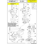 Robot Coupe ND 117079S VRCHNÍ ČÁST KROUHACÍ HLAVY KOMPLET, CL25/30