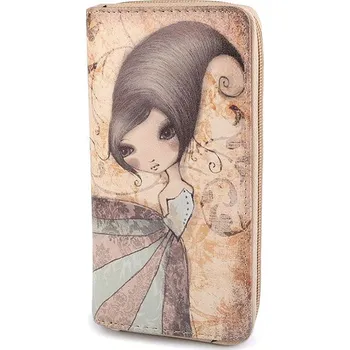 Peněženka Dámská peněženka 10x19 cm krémová 1 ks