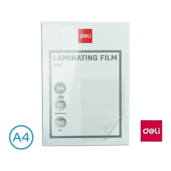 Laminovací fólie A4/80 mic, antistatická DELI E3816, 100ks