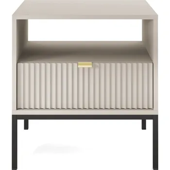 Noční stolek Noční stolek Nova 54 cm kašmír/černý