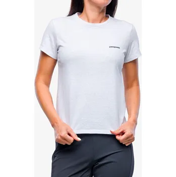 Dámské tričko Dámské bavlněné tričko Patagonia P-6 Logo Responsibili-Tee - white