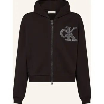 Dámská mikina Calvin Klein Dívčí Mikinová Bunda, černá, 164