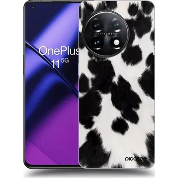 Pouzdro na mobilní telefon Picasee silikonový černý obal pro OnePlus 11 5G - Black Moo