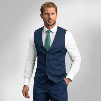 Pánská móda Pánská vesta BANDI, model SLIM SOFIEN Marin