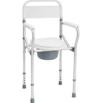 Toaletní křeslo Křeslo toaletní pevné skládací a výškově stavitelné