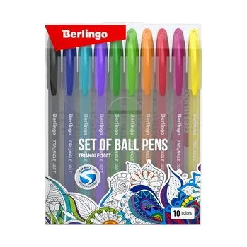 Zestaw długpisów kulkowych Triangle 100T 10 kolorów