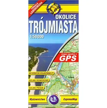 Okolice Trójmiasta Mapa turystyczna laminowana - praca zbiorowa