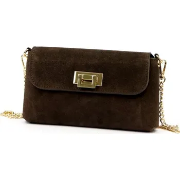 Kabelka Kožená kabelka Luka 25-001 - tmavě hnědá