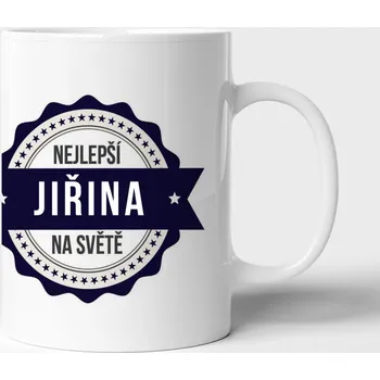 Hrnek Jiřina je nejlepší na světě - extravelký 550ml