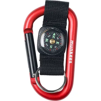 Karabinka Munkees Karabinka 8 mm s páskem na kompas