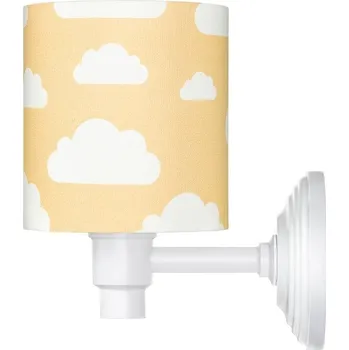 Lampička Lamps and Company Nástěnná lampa s motivem obláčků - hořčicová Barva: Bílá