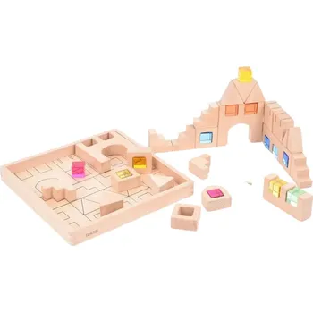 Dřevěná hračka TickiT - Dřevěné kostky s drahokamy 40 ks