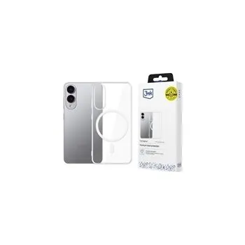 Pouzdro na mobilní telefon 3mk ochranný kryt Clear MagCase pro Samsung Galaxy S25 Edge