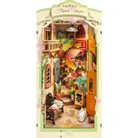 RoboTime 3D skládačka Zarážka na knihy Miniatura domečku Květinový koutek