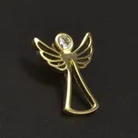 Goldpoint Zlatý přívěsek s briliantem anděl Váha: 0.63 g