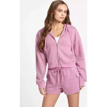 Dámská mikina GUESS dámská mikina Nicole růžová XL