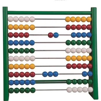 Výuková hračka Detoa Počítadlo dřevěné zelené půlené