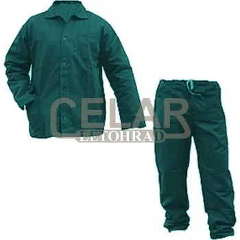 Zdravotnický oděv KLASIK souprava do pasu pánská - tm.zelená - 60/170