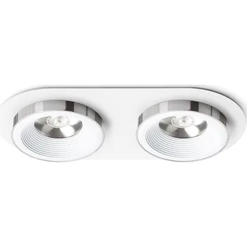 Bodové svítidlo SHARM R II zápustná bílá chrom 230V LED 2x10W 24° 3000K