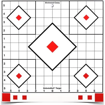 Příslušenství pro šipky Stick A Bull 12" Sight-In Target, 5 ks