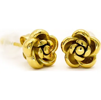 Náušnice BRUNOshop.cz Náušnice POUPÁTKO GOLD