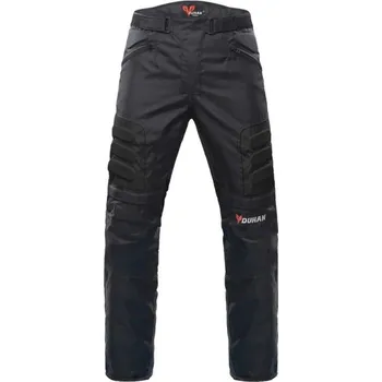 Pánské kalhoty Pánské motorkářské kalhoty s chrániči Ochranné kalhoty na motorku s výztuhami a odvětráváním Nastavitelné sportovní kalhoty na moto jízdu černá XS