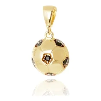 Šperk Přívěšek ze žlutého zlata fotbalový míč ZZ1447F + dárek zdarma