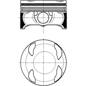 Píst motoru Píst MAHLE ORIGINAL 001 PI 00196 002
