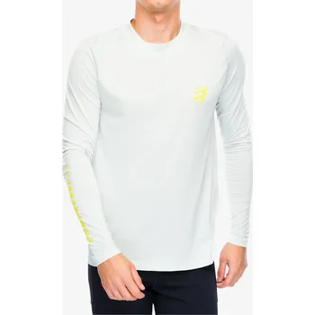 Pánská mikina Mikina na běh Compressport Performance LS Tshirt - ice flow