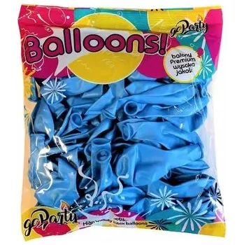 Balónek Balony błękitny metallic 30 cm, 80 szt.