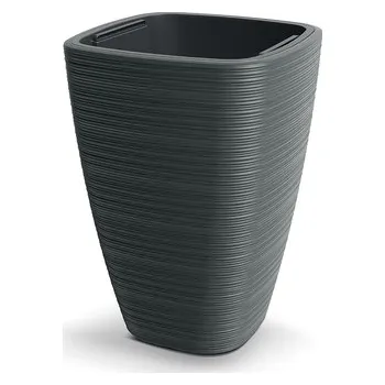 Květináč Květináč VENA SQUARE 28,9 cm - barva: tmavě šedá
