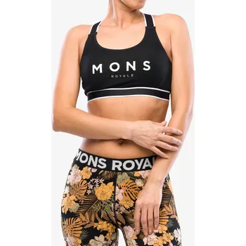 Podprsenka Sportovní podprsenka Mons Royale Stella X-Back Bra - black