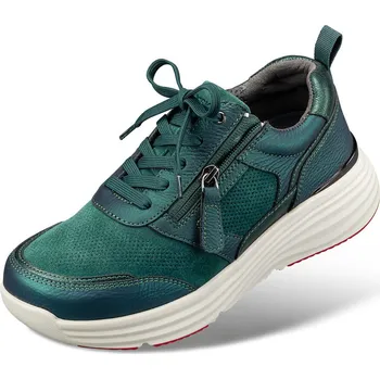 Dámská zdravotní obuv Dámské sportovní tenisky se šněrováním i zipem, velurová useň, zelená: 37