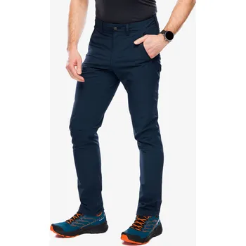 Pánská móda Trekové kalhoty Fjallraven Abisko Trail Stretch Trousers - dark navy