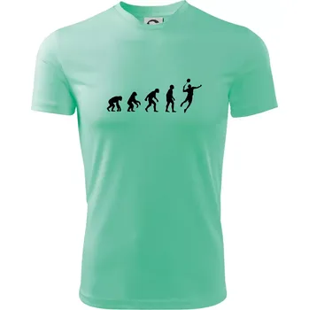 Pánské tričko Evoluce Badminton - Pánské triko Fantasy sportovní (dresovina) - L ( Mátová )