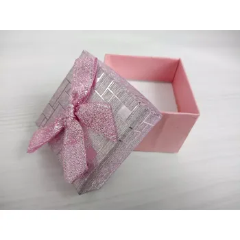 Dárková krabička Vyrobeno v Číně Dárková krabička malá růžová - glitr