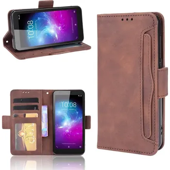 Pouzdro na tablet VSECHNONAMOBIL 117247 SLOT Peněženkový obal pro ZTE Blade A31 Lite hnědý