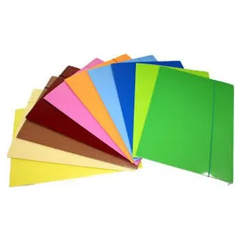 Archivační box Teczka z gumką Kreska A4 pastel - lakier JKP op.10szt.