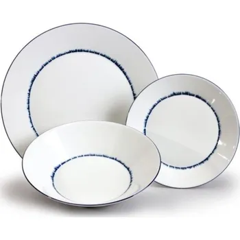 Talíř Thun 1794 Tom, sada talířů, český porcelán, rozpitá modř, Thun, 18 ks