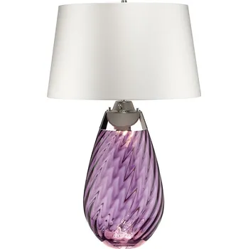 Lampička Elstead Lighting Lena stolní lampa 2x60 W fialová-satén LENA-TL-L-PLUM-OWSS