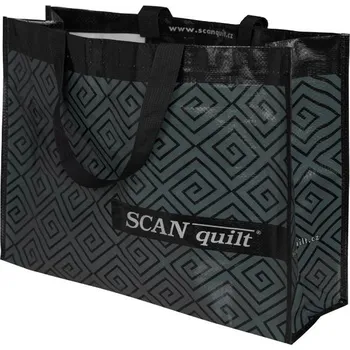 Nákupní taška SCANquilt taška DESIGN kristal šedá 40 x 50 x 16 cm