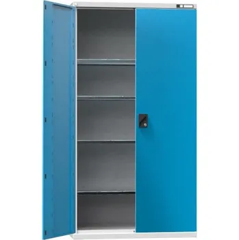 Skříňka na nářadí Dílenská skříň se 4 policemi, modrá, s nosností 600 kg #29 STRONG DEEP SIMPLE BLUE