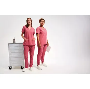 Dámská halenka Onna Premier Dámská strečová halena s výstřihem do V NN 310, barva calm pink, vel. M