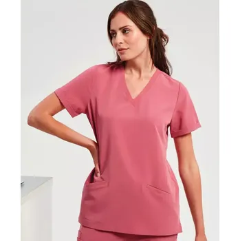 Dámská halenka Onna Premier Dámská strečová halena s výstřihem do V NN 310, barva calm pink, vel. S