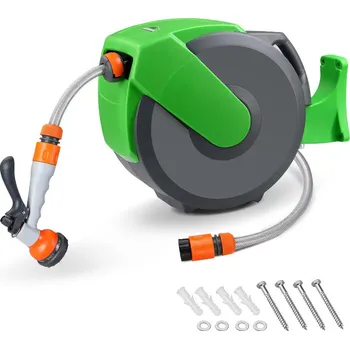 Držák na zahradní hadici Naviják na hadici 20 m automatický