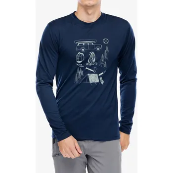 Pánské tričko Longsleeve Sensor Merino Active Outside Tee LS - deep blue