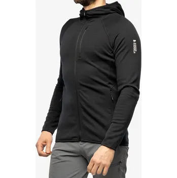 Pánská mikina Fleece mikina Mons Royale Approach Merino Shift Fleece Hood - black